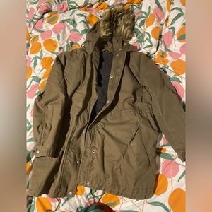 Gap, Double layered winter coat, army green, sized XL women’s